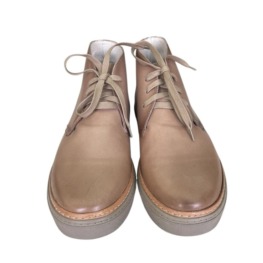 Kenneth Cole Silver Technology Men's Leather Lace Up Ankle Boots Tan Size 7.5